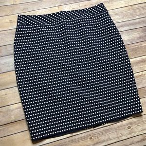 Polka Dot Pencil Skirt